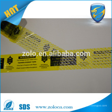 Bag sealing printed tape, adhesive sealing tape for security bag